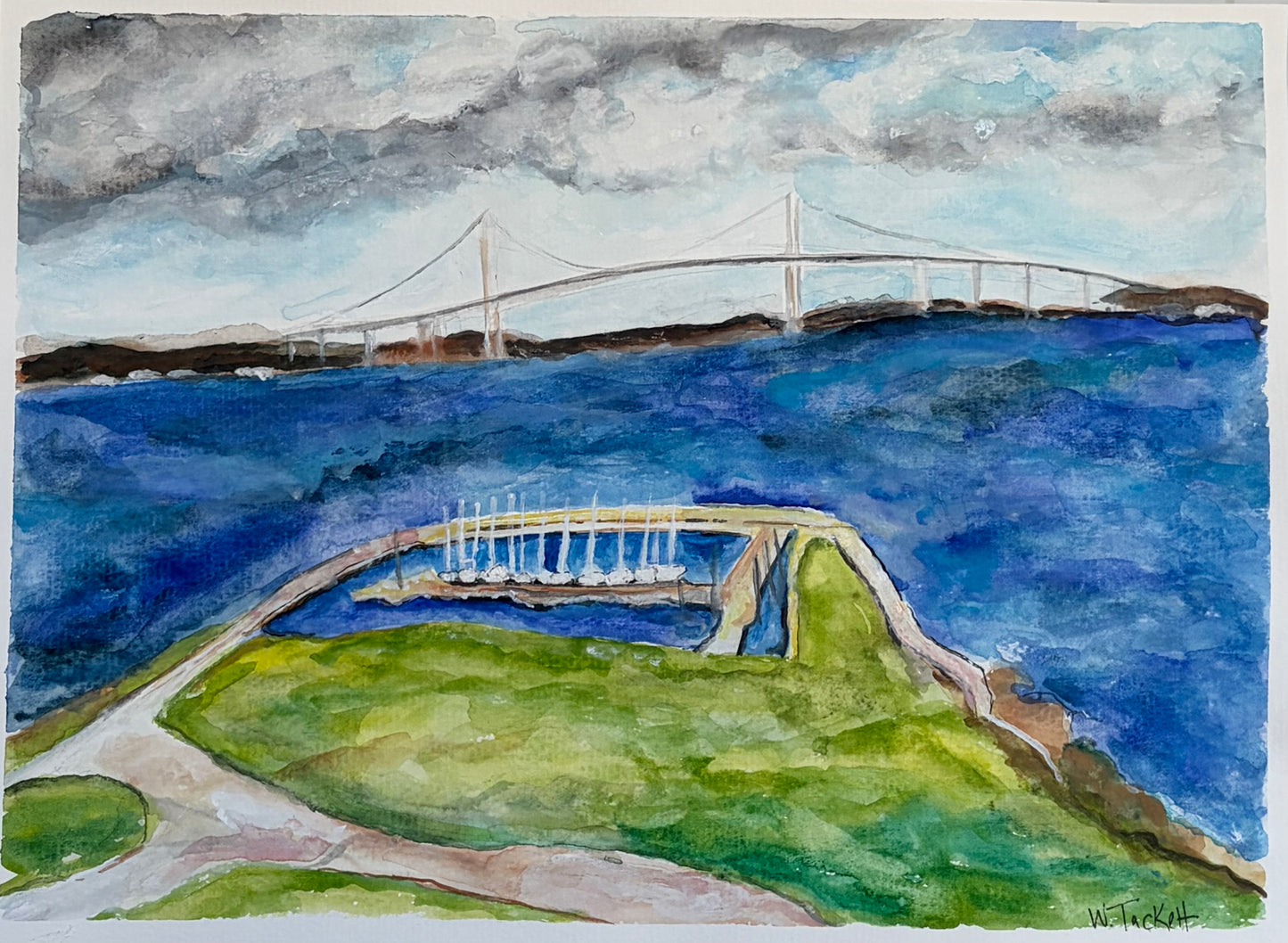 Pell Bridge from Fort Adams