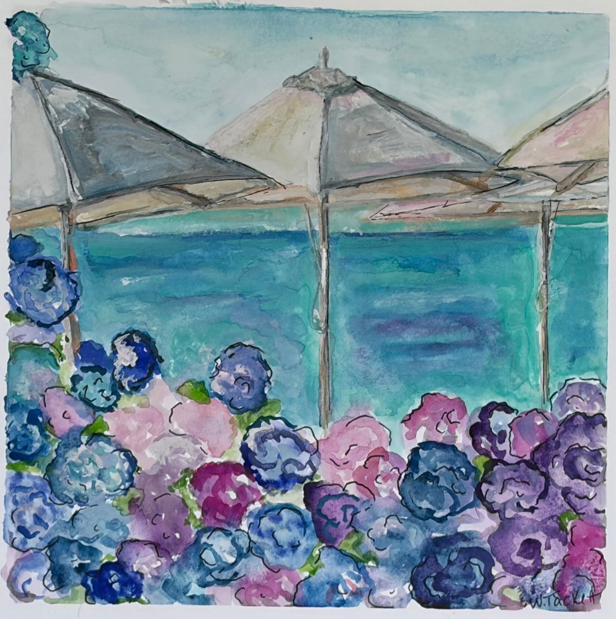 Hydrangeas by the Harbor